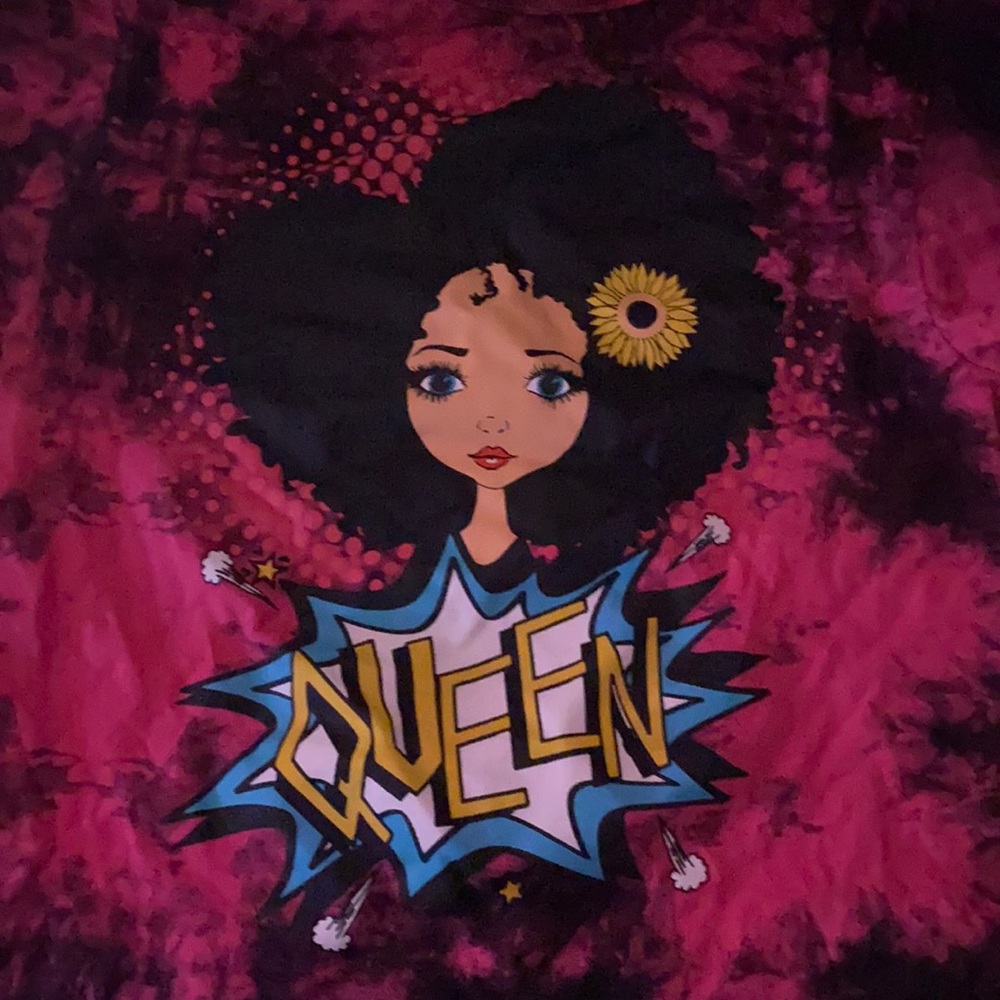 Afro mixed queen short sleeve